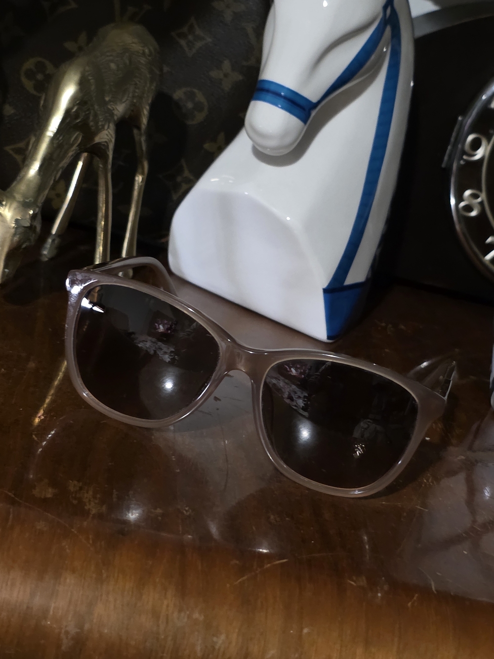 Vintage ESCADA Sunglasses SES 204G Col. 0M79 Translucent Taupe Brown